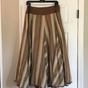 Grace Elements - Brown Stripped Skirt